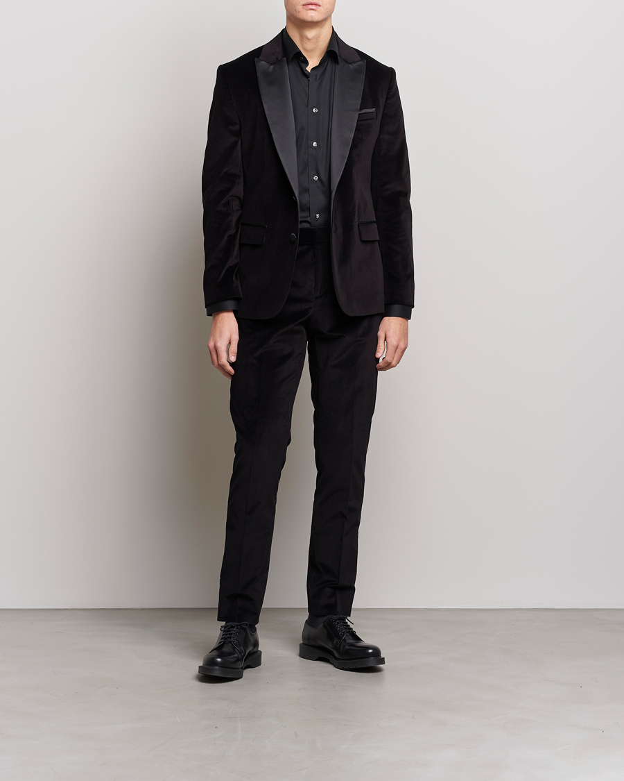 Mies | Housut | J.Lindeberg | Liam Velvet Trousers Black