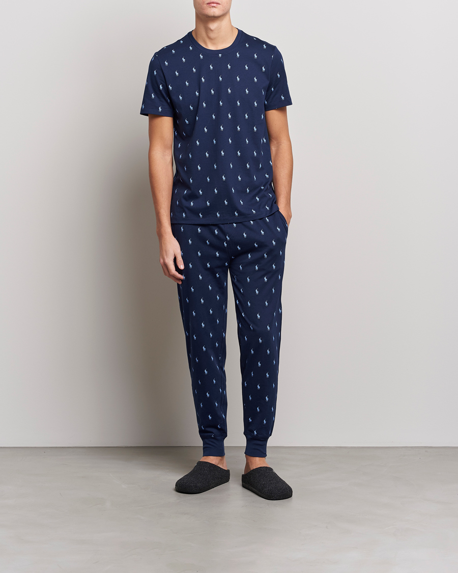 Mies | Yöpuvun housut | Polo Ralph Lauren | Printed Pony Pyjama Pants Navy