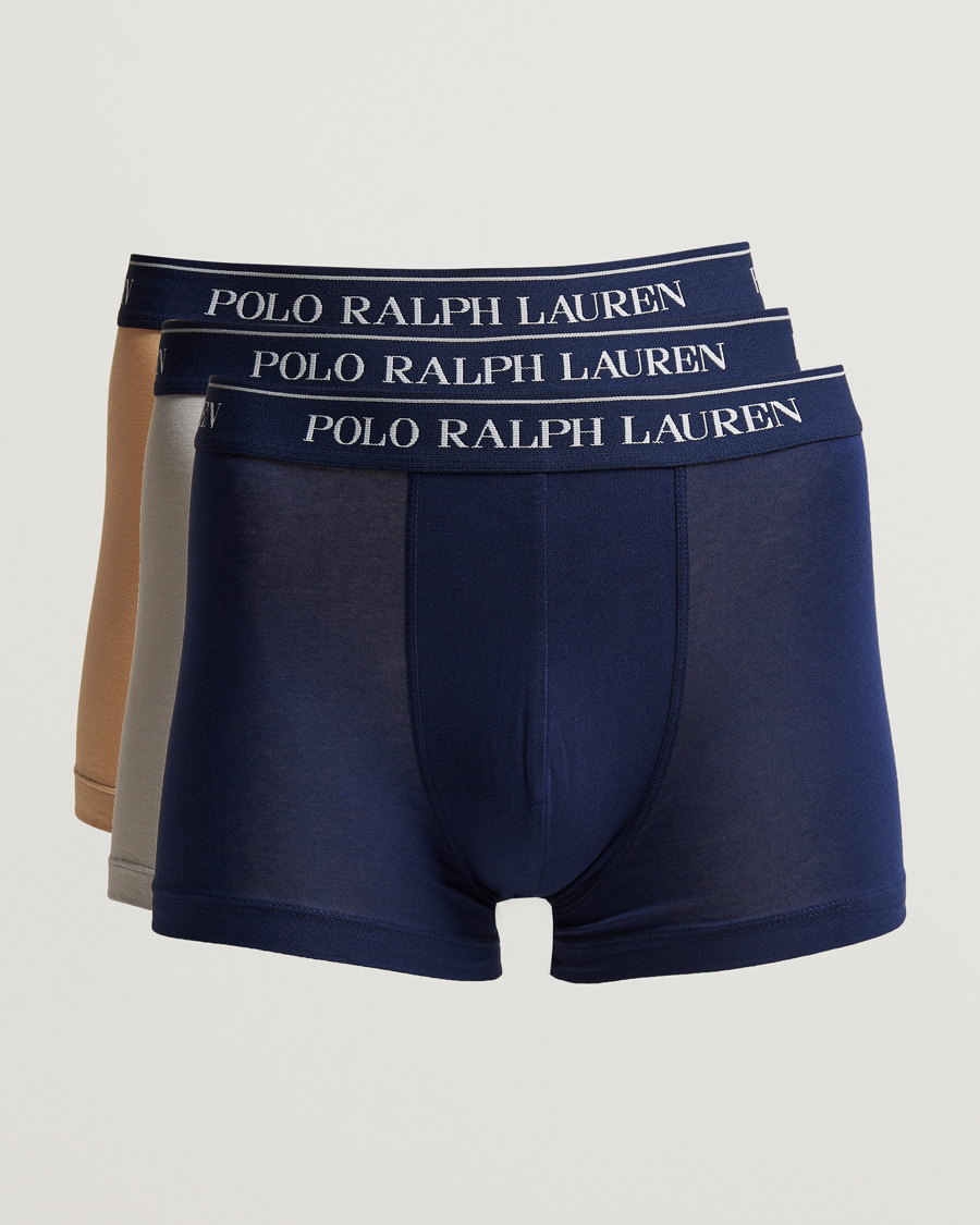 Mies | Alusvaatteet | Polo Ralph Lauren | 3-Pack Trunk Grey/Navy/Sand