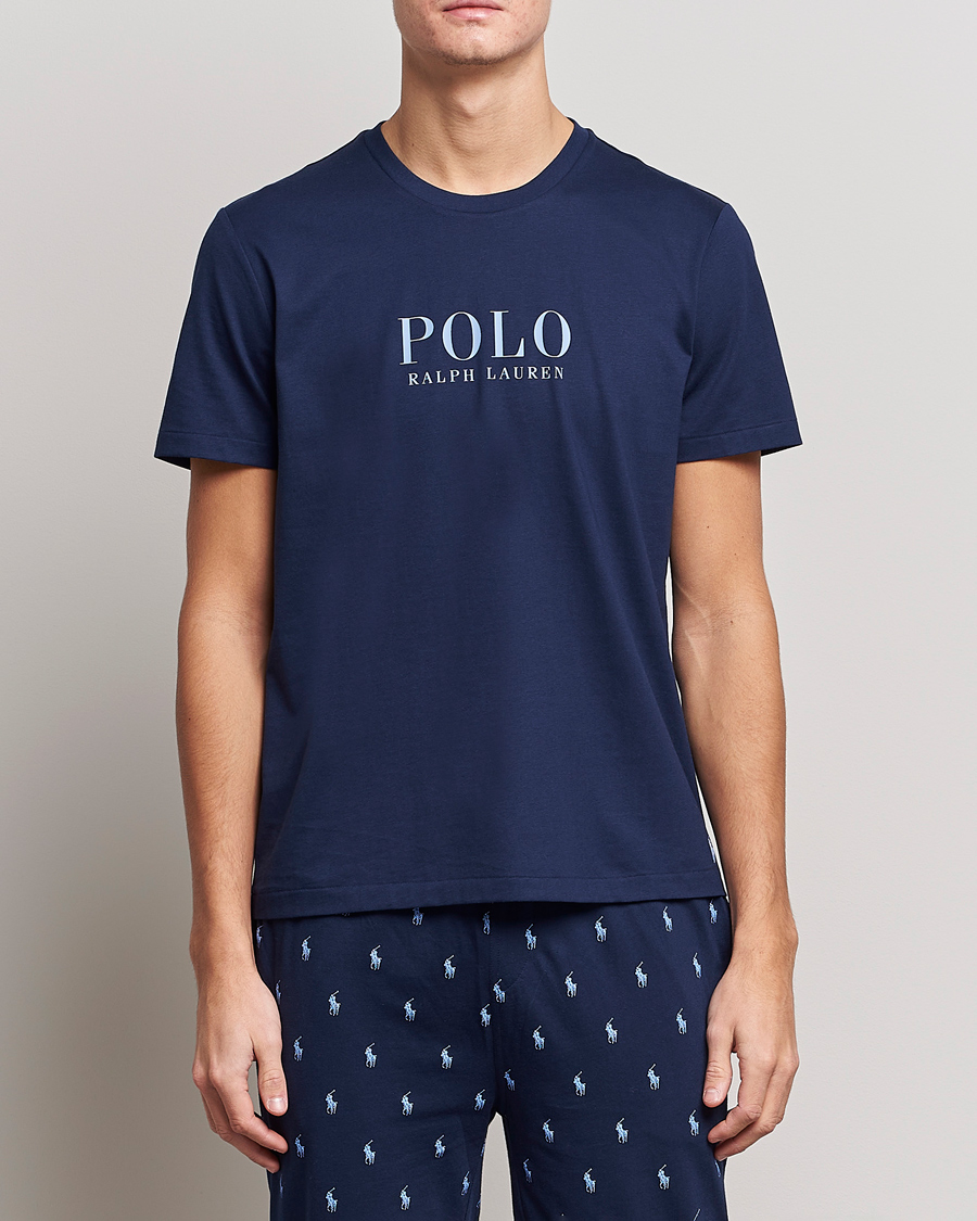 Mies |  | Polo Ralph Lauren | Cotton Logo Crew Neck T-Shirt Navy