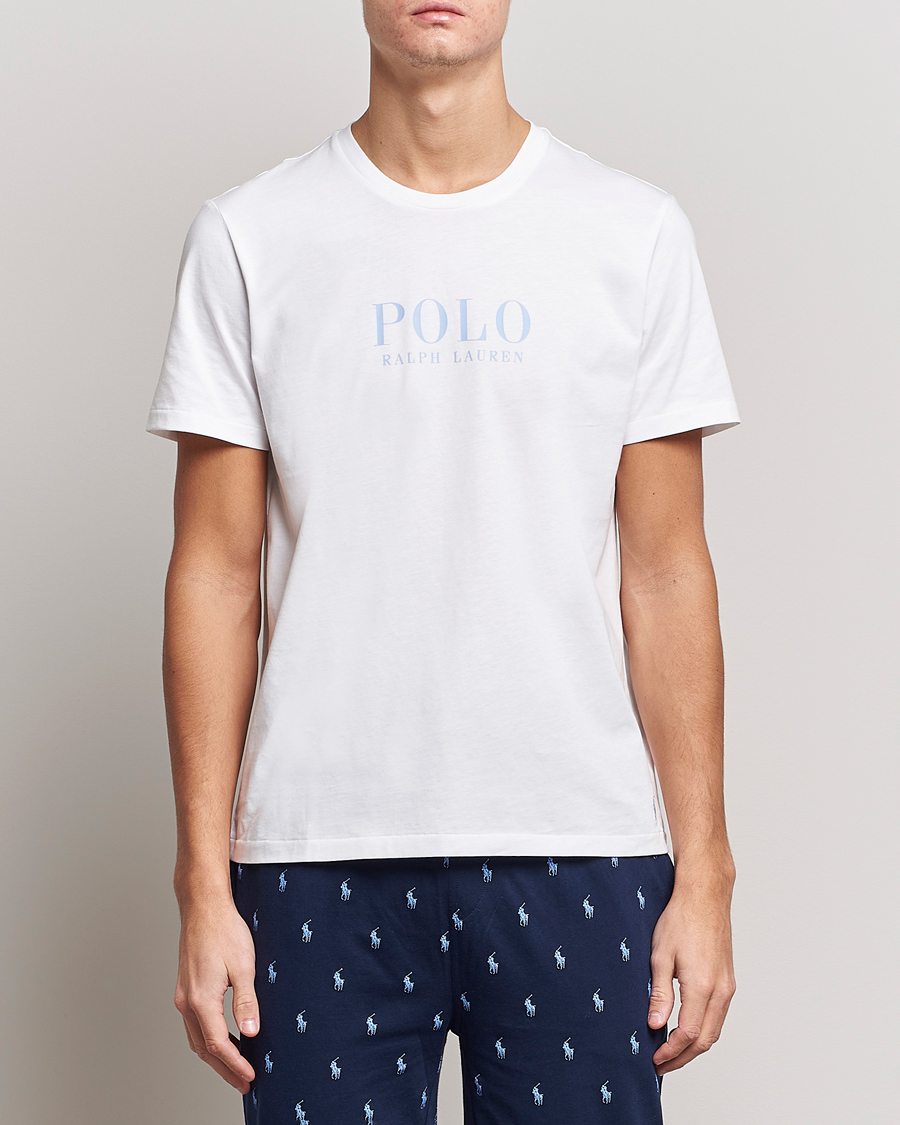 Mies |  | Polo Ralph Lauren | Cotton Logo Crew Neck T-Shirt Austin Blue
