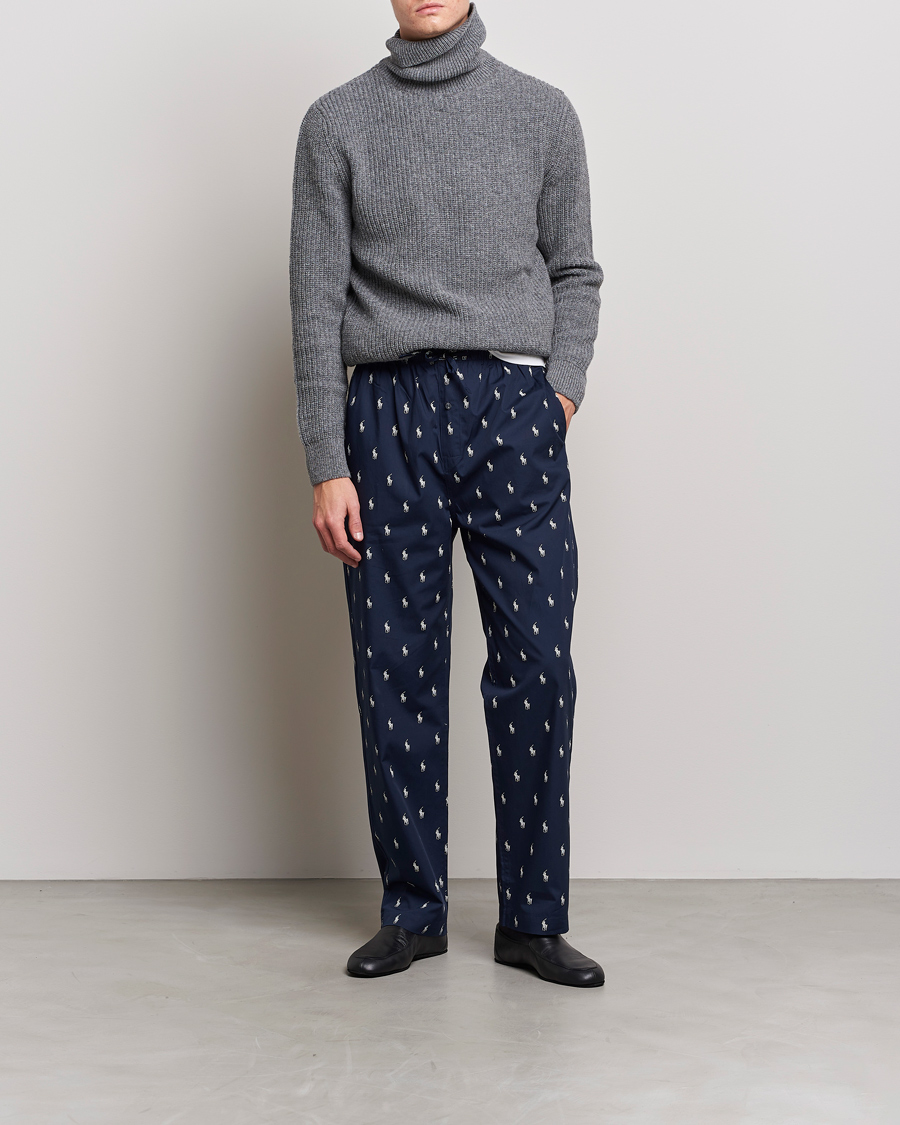 Mies | Vaatteet | Polo Ralph Lauren | Cotton Printed Pony Pyjama Pants Navy
