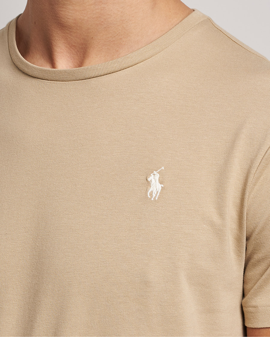Mies | T-paidat | Polo Ralph Lauren | Crew Neck T-Shirt Coastal Beige
