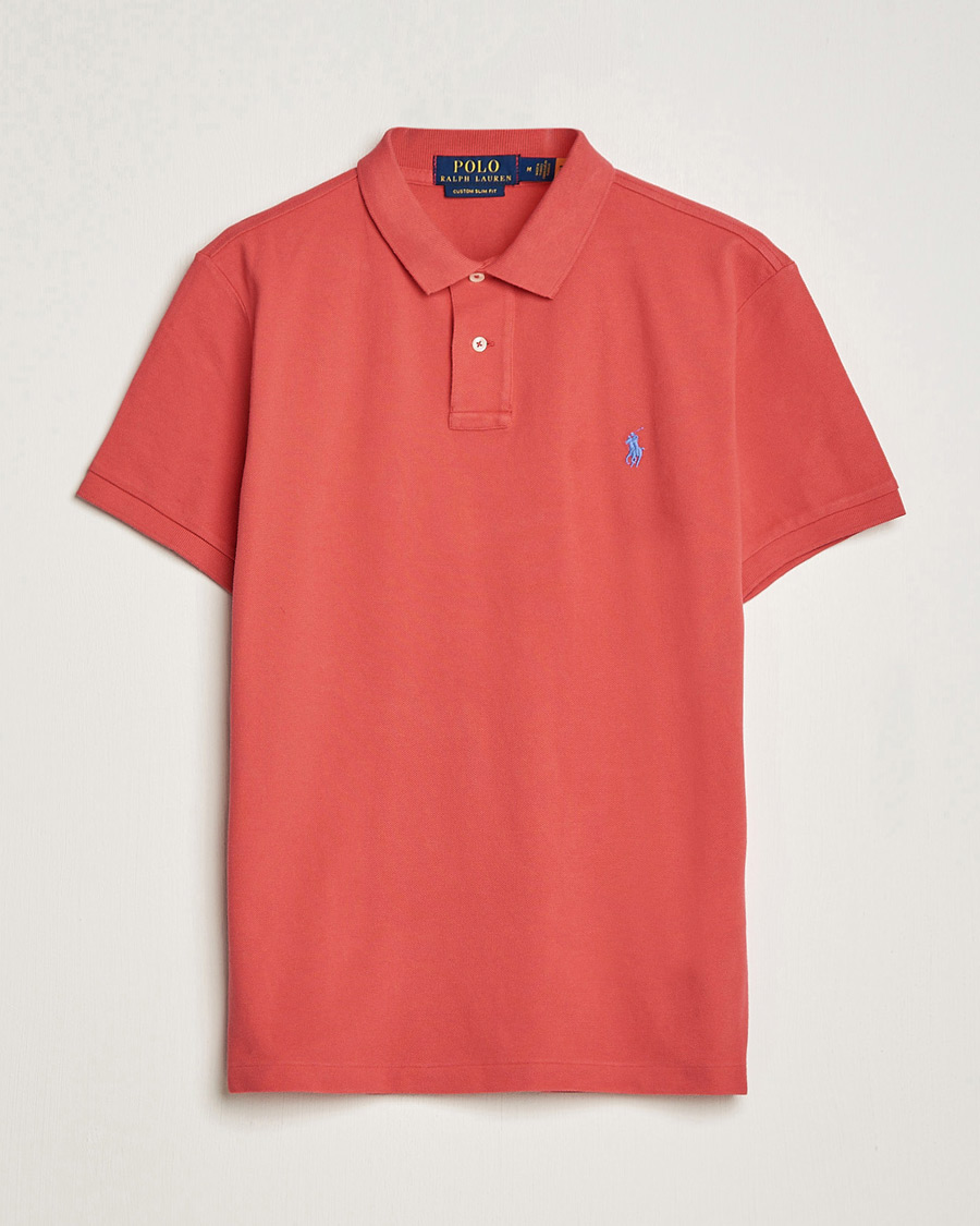 Mies | Pikeet | Polo Ralph Lauren | Custom Slim Fit Polo Starboard Red