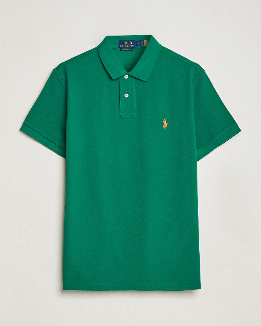 Mies | Pikeet | Polo Ralph Lauren | Custom Slim Fit Polo Primary Green