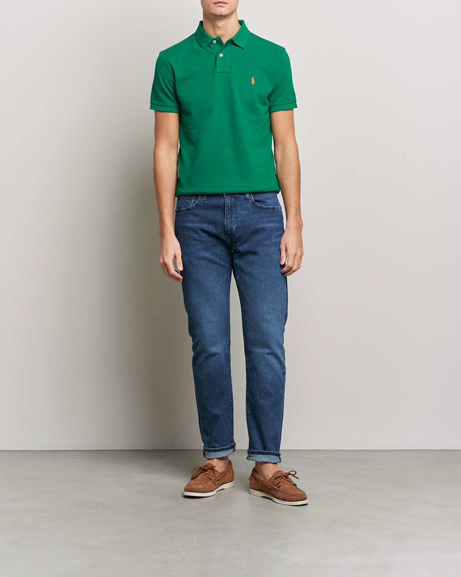 Mies | Pikeet | Polo Ralph Lauren | Custom Slim Fit Polo Primary Green
