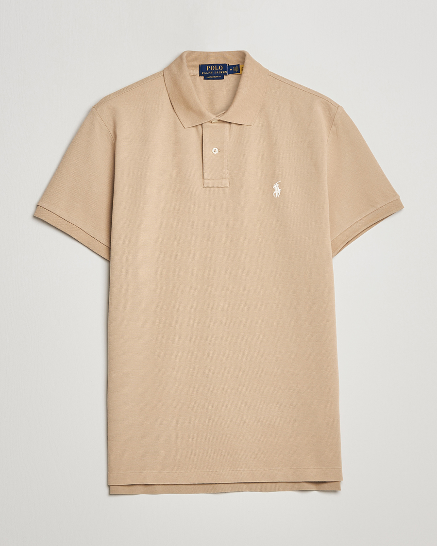 Mies | Pikeet | Polo Ralph Lauren | Custom Slim Fit Polo Coastal Beige