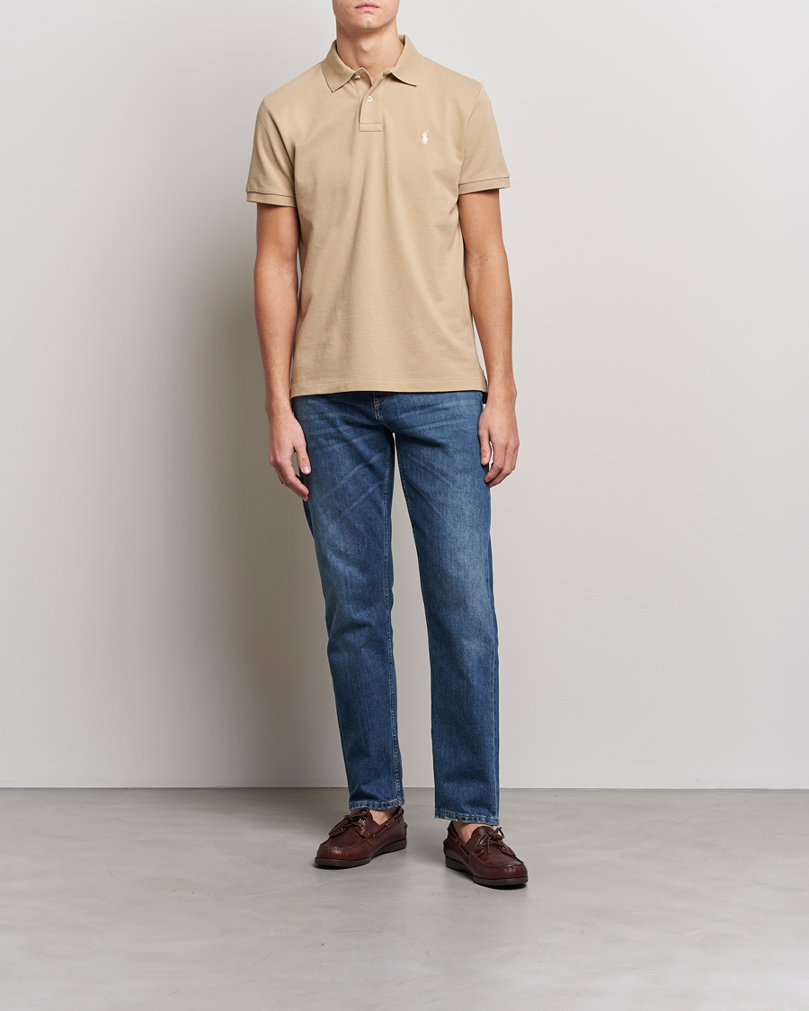 Mies | Pikeet | Polo Ralph Lauren | Custom Slim Fit Polo Coastal Beige