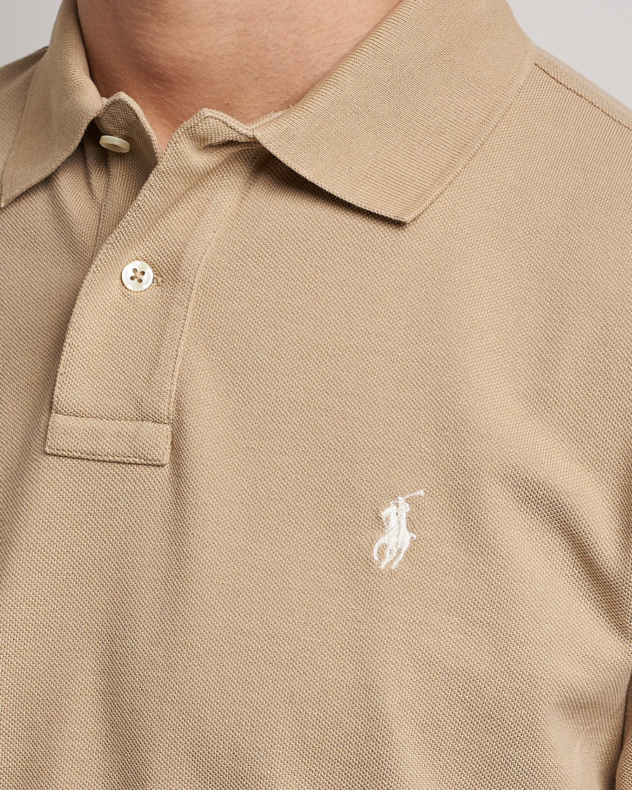 Mies | Pikeet | Polo Ralph Lauren | Custom Slim Fit Polo Coastal Beige