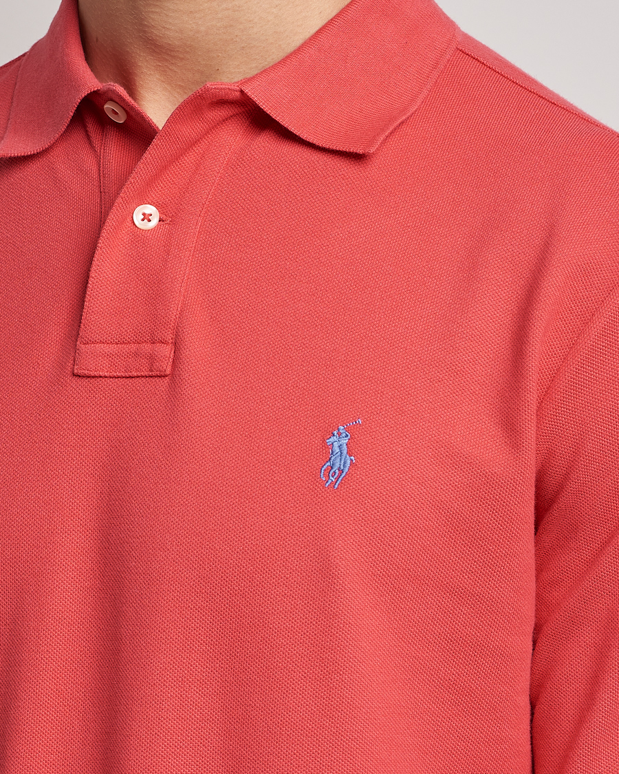 Mies | Puserot | Polo Ralph Lauren | Custom Slim Fit Long Sleeve Polo Starboard Red