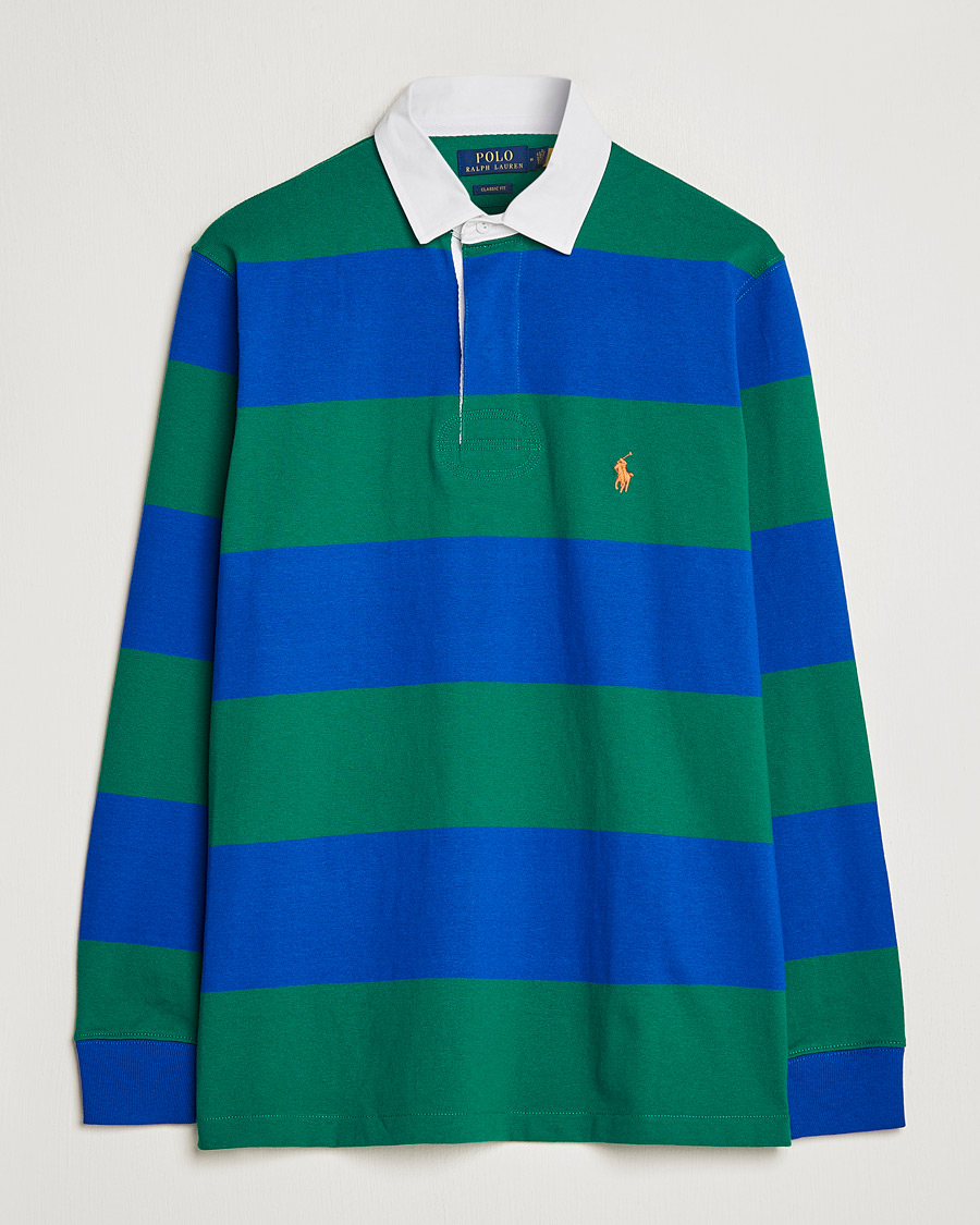 Mies | Puserot | Polo Ralph Lauren | Jersey Striped Rugger Blue/Green