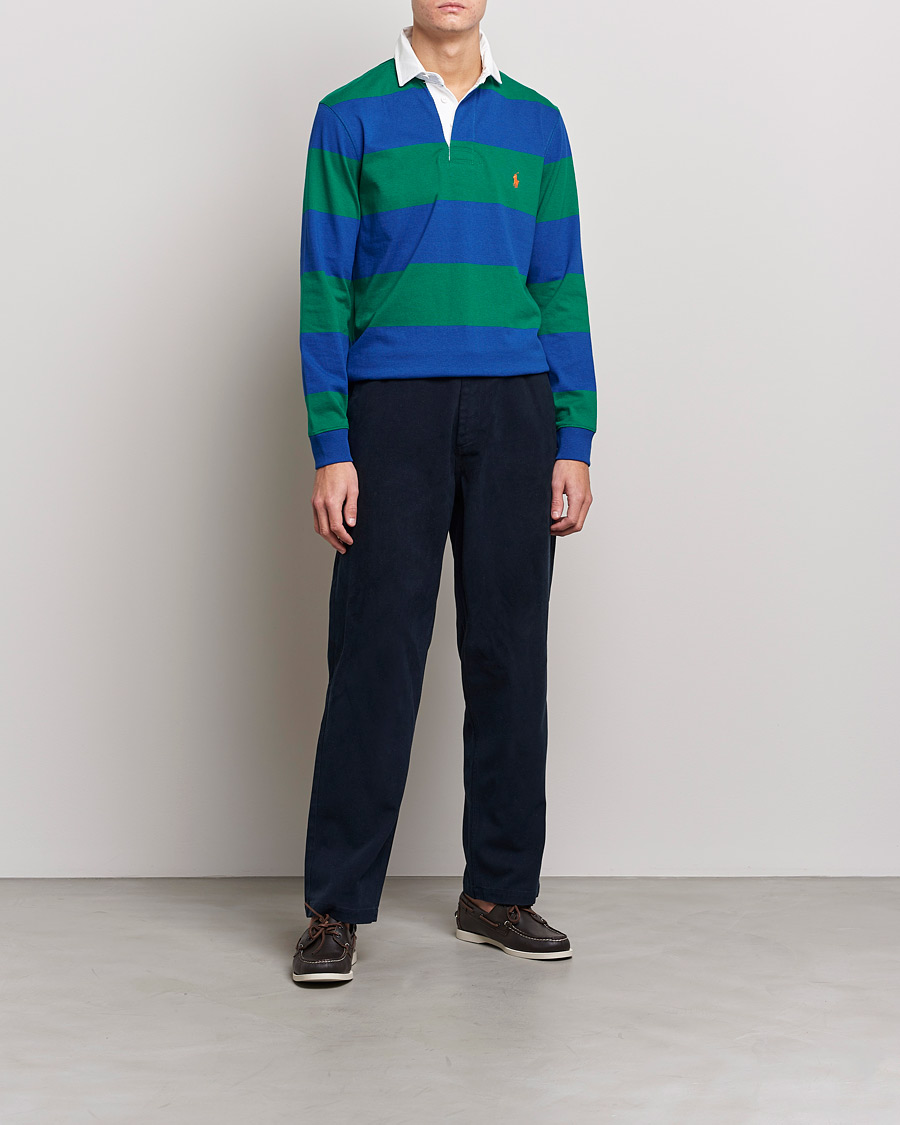 Mies | Puserot | Polo Ralph Lauren | Jersey Striped Rugger Blue/Green