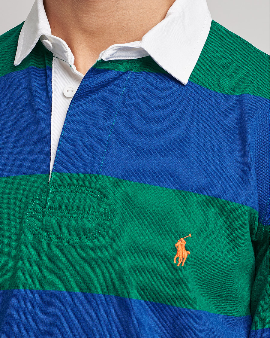Mies | Puserot | Polo Ralph Lauren | Jersey Striped Rugger Blue/Green
