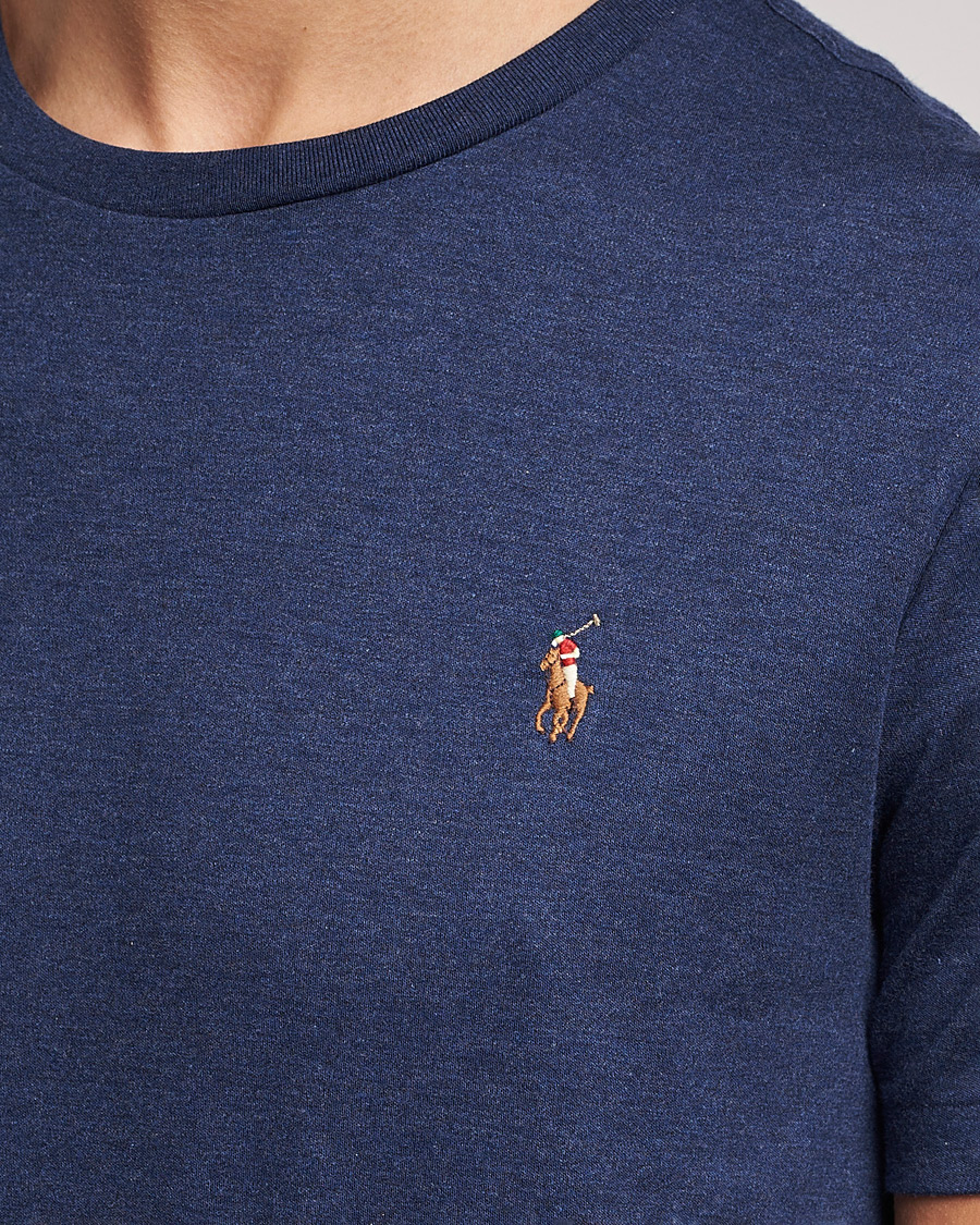 Mies | T-paidat | Polo Ralph Lauren | Luxury Pima Cotton Crew Neck T-Shirt Navy Heather