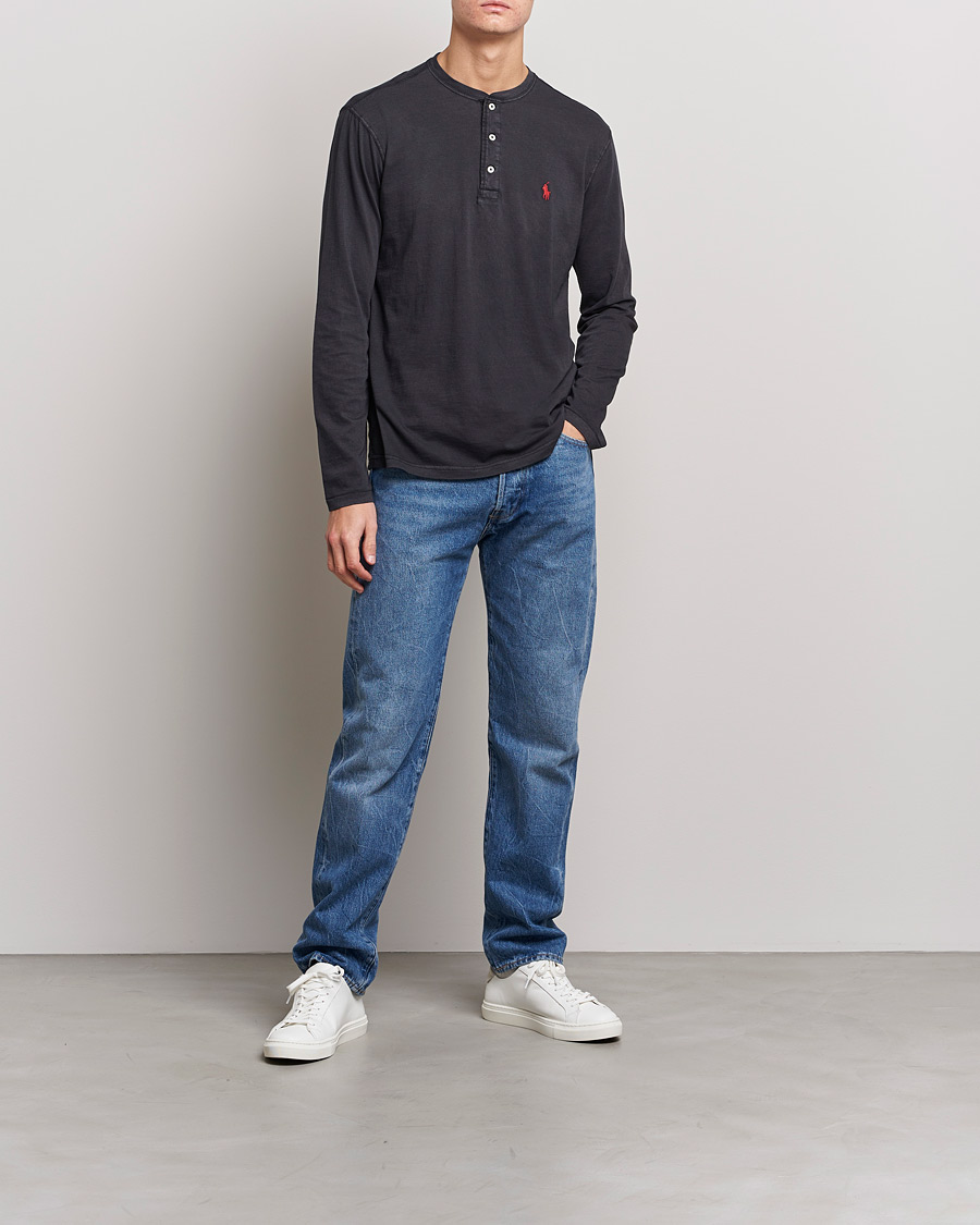 Mies | Puserot | Polo Ralph Lauren | Slub Jersey Henley Black