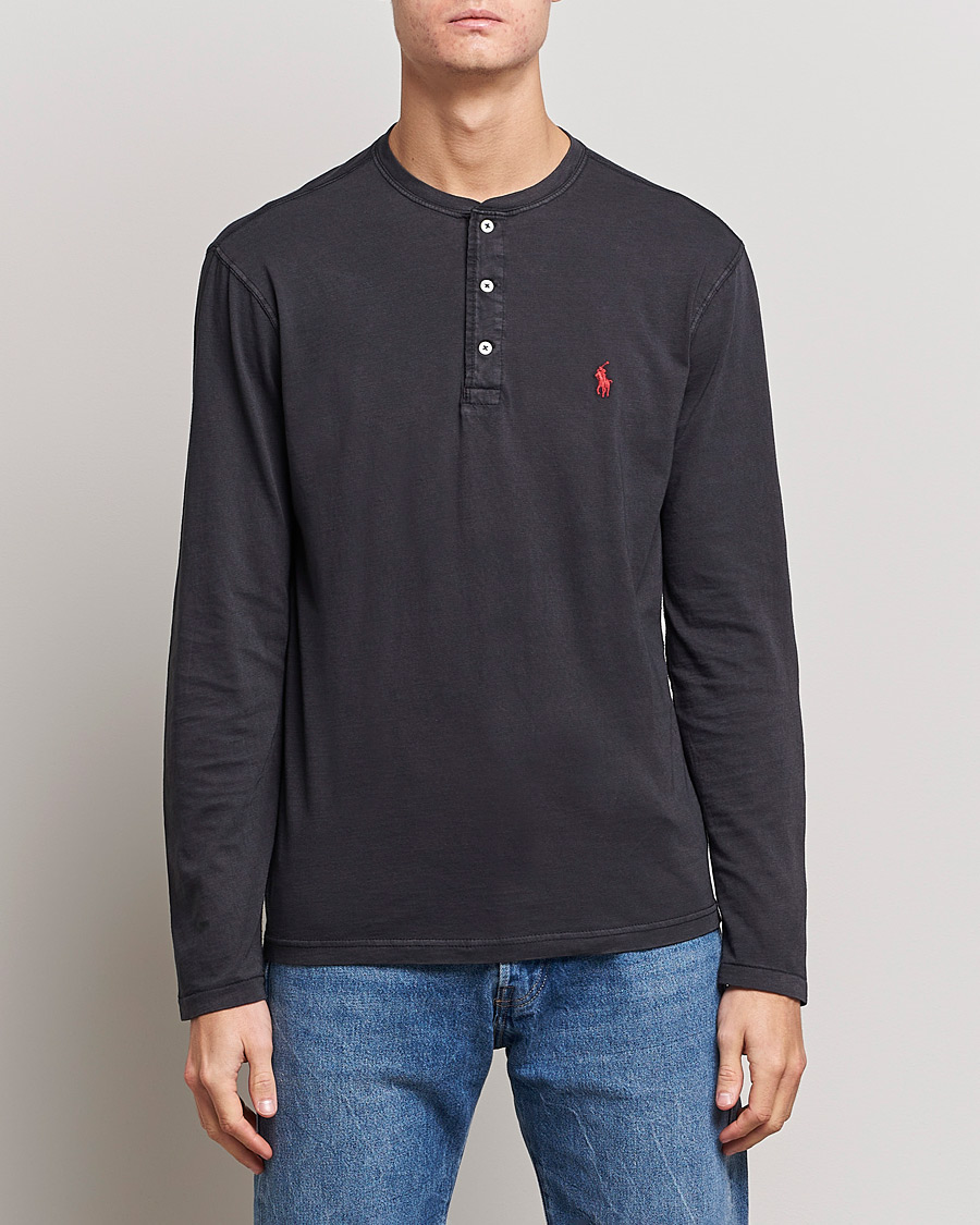 Mies | Puserot | Polo Ralph Lauren | Slub Jersey Henley Black