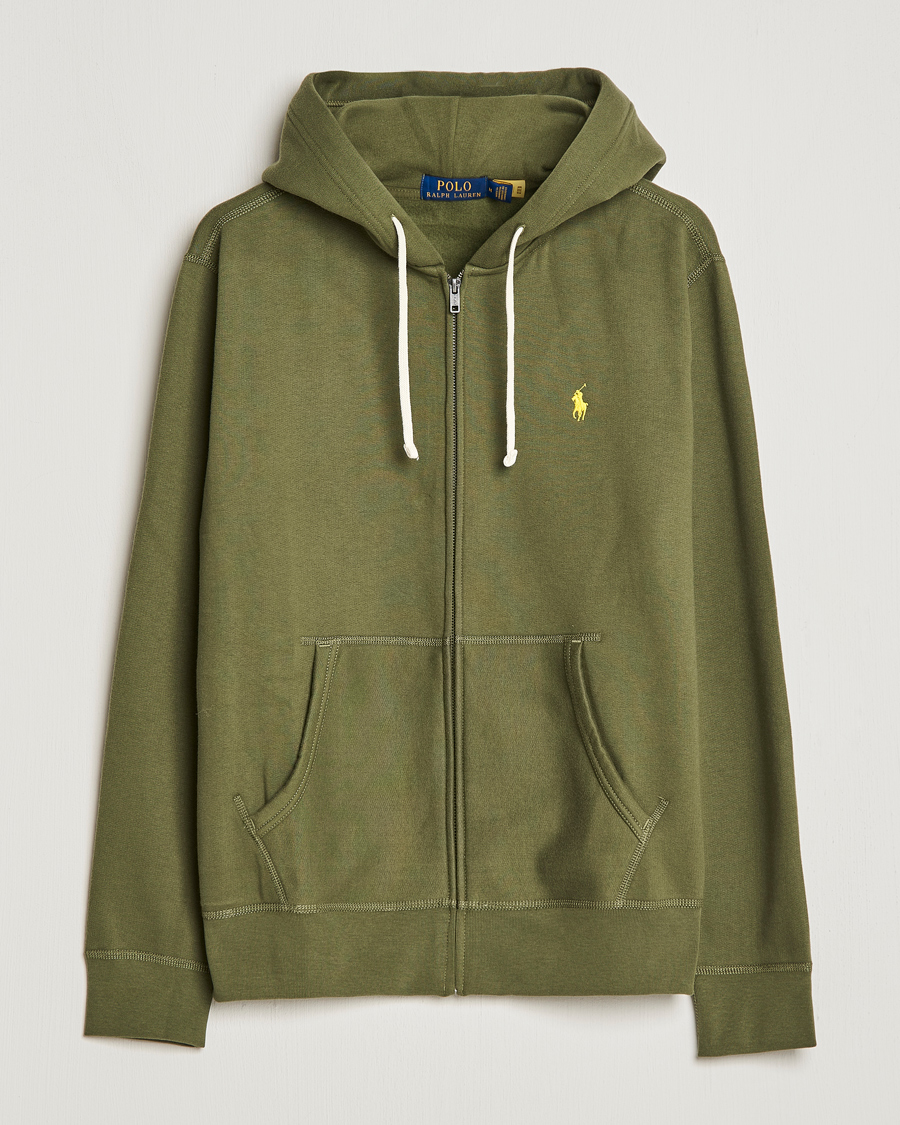 Mies | Puserot | Polo Ralph Lauren | Fleece Full-Zip Hoodie Dark Sage