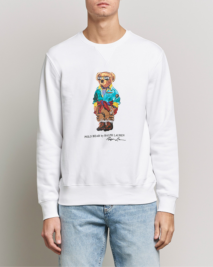 Mies | Collegepuserot | Polo Ralph Lauren | Magic Fleece Printed Bear Sweatshirt Coastal Beige