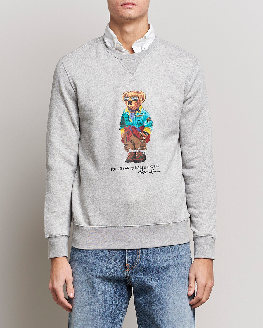 Mies | Collegepuserot | Polo Ralph Lauren | Magic Fleece Printed Bear Sweatshirt Andover Heather