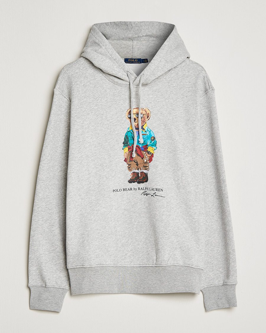 Mies | Puserot | Polo Ralph Lauren | Magic Fleece Printed Bear Hoodie Andover Heather
