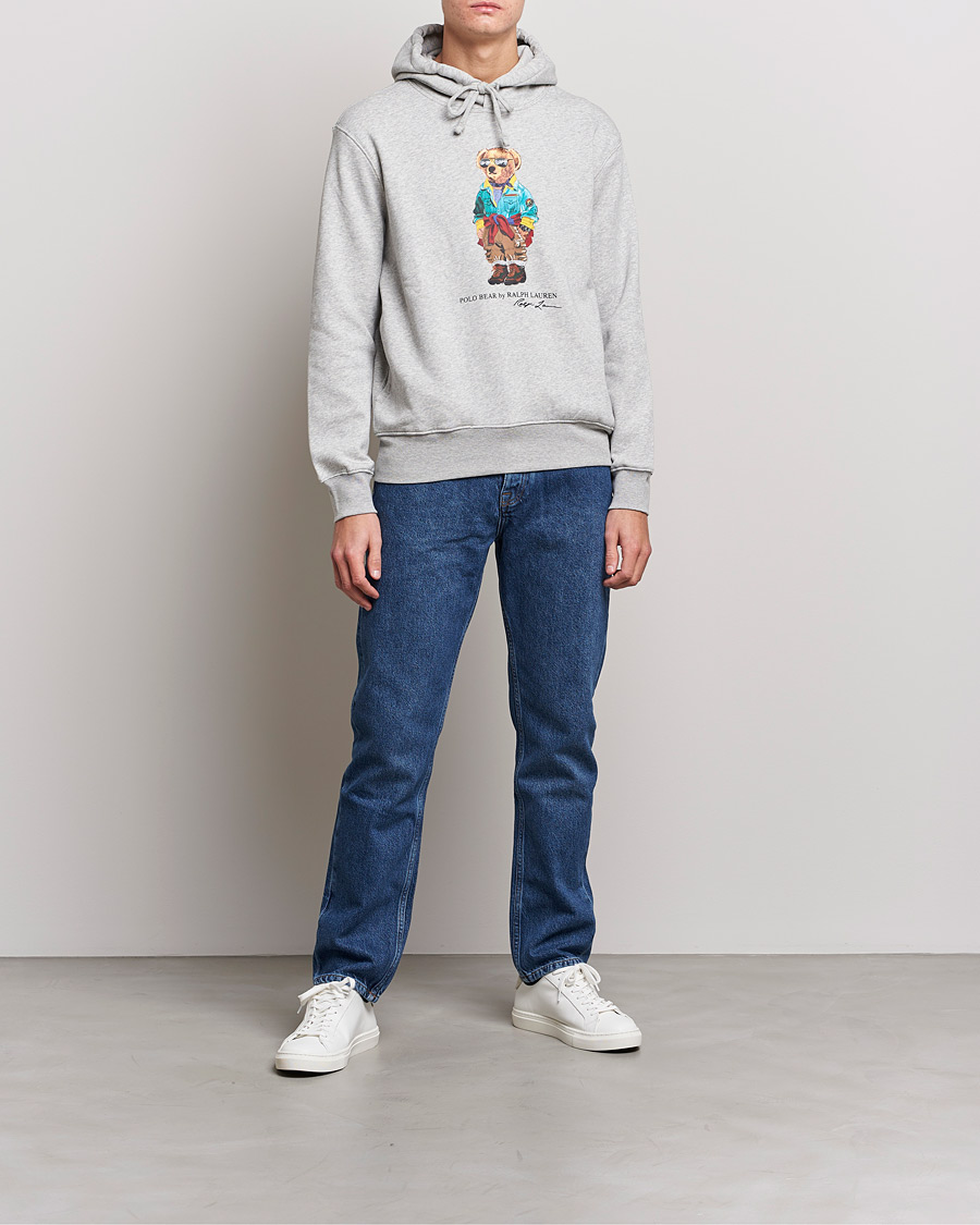 Mies | Puserot | Polo Ralph Lauren | Magic Fleece Printed Bear Hoodie Andover Heather
