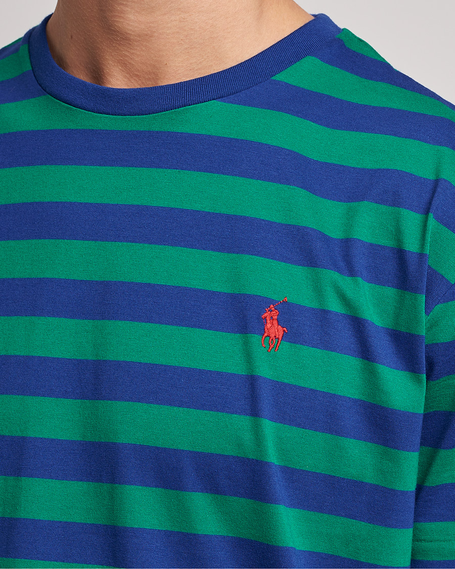 Mies | T-paidat | Polo Ralph Lauren | Striped Crew Neck T-Shirt Green/Navy