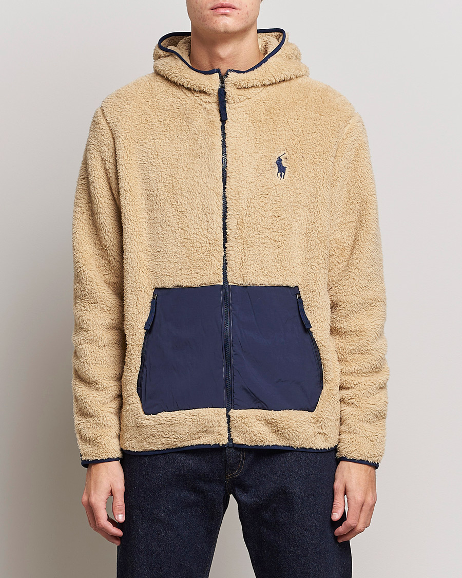 Mies | Puserot | Polo Ralph Lauren | Curly Sherpa Full Zip Hoodie Sand Dune