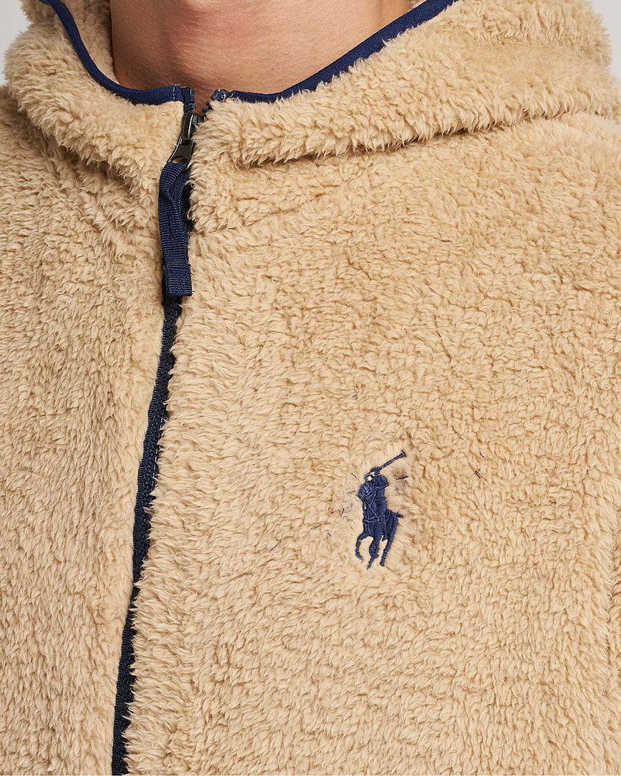 Mies | Puserot | Polo Ralph Lauren | Curly Sherpa Full Zip Hoodie Sand Dune