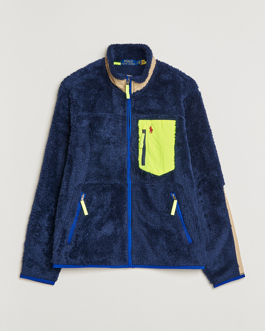 Mies | Puserot | Polo Ralph Lauren | Curly Sherpa Full Zip Navy Multi