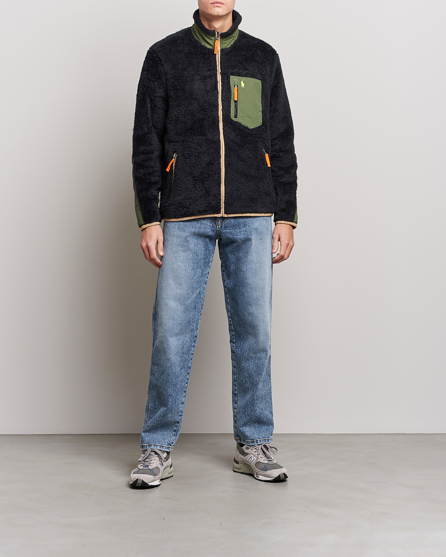 Mies | Puserot | Polo Ralph Lauren | Curly Sherpa Full Zip Black Multi