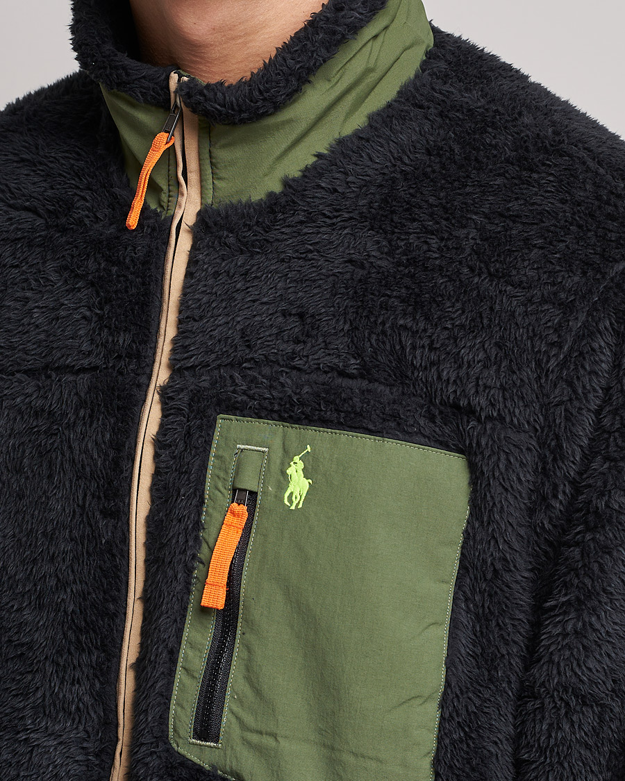 Mies | Puserot | Polo Ralph Lauren | Curly Sherpa Full Zip Black Multi