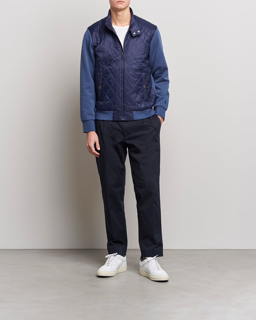 Mies | Puserot | Polo Ralph Lauren | Tech Double Knit Hybrid Full Zip Newport Navy