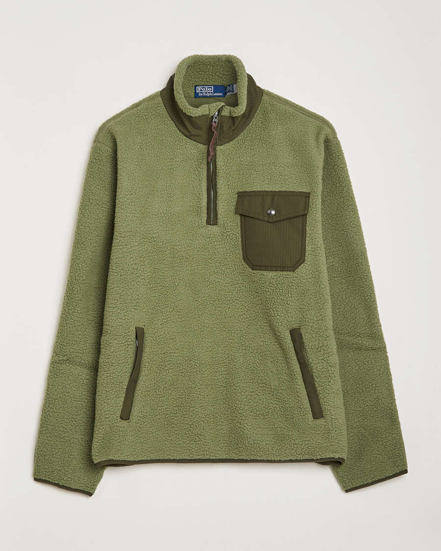 Mies | Puserot | Polo Ralph Lauren | Curly Sherpa Half Zip Company Olive