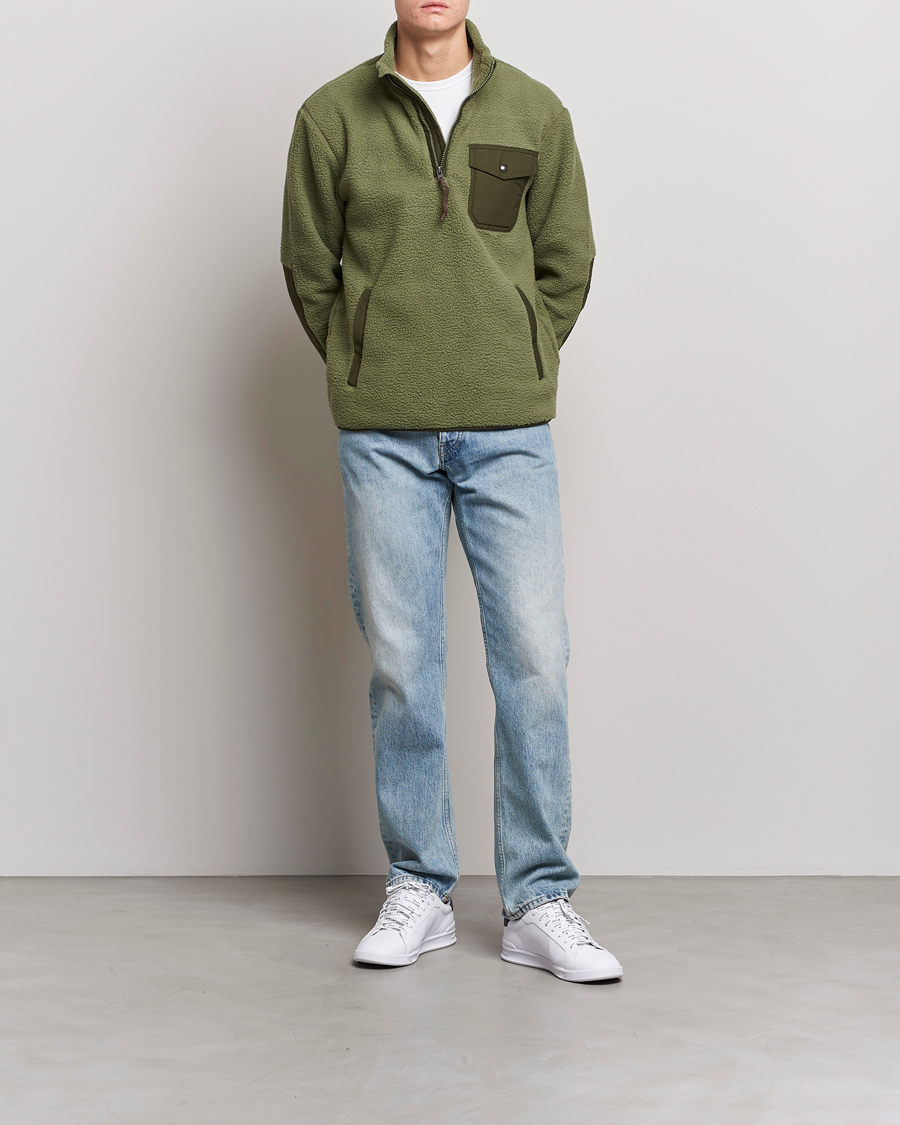 Mies | Puserot | Polo Ralph Lauren | Curly Sherpa Half Zip Army Olive