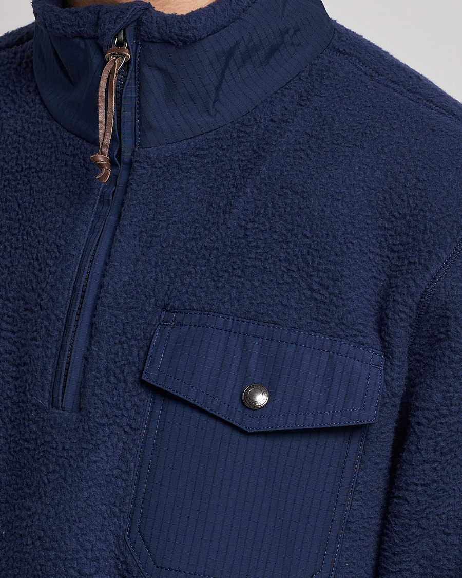 Mies | Puserot | Polo Ralph Lauren | Curly Sherpa Half Zip Newport Navy
