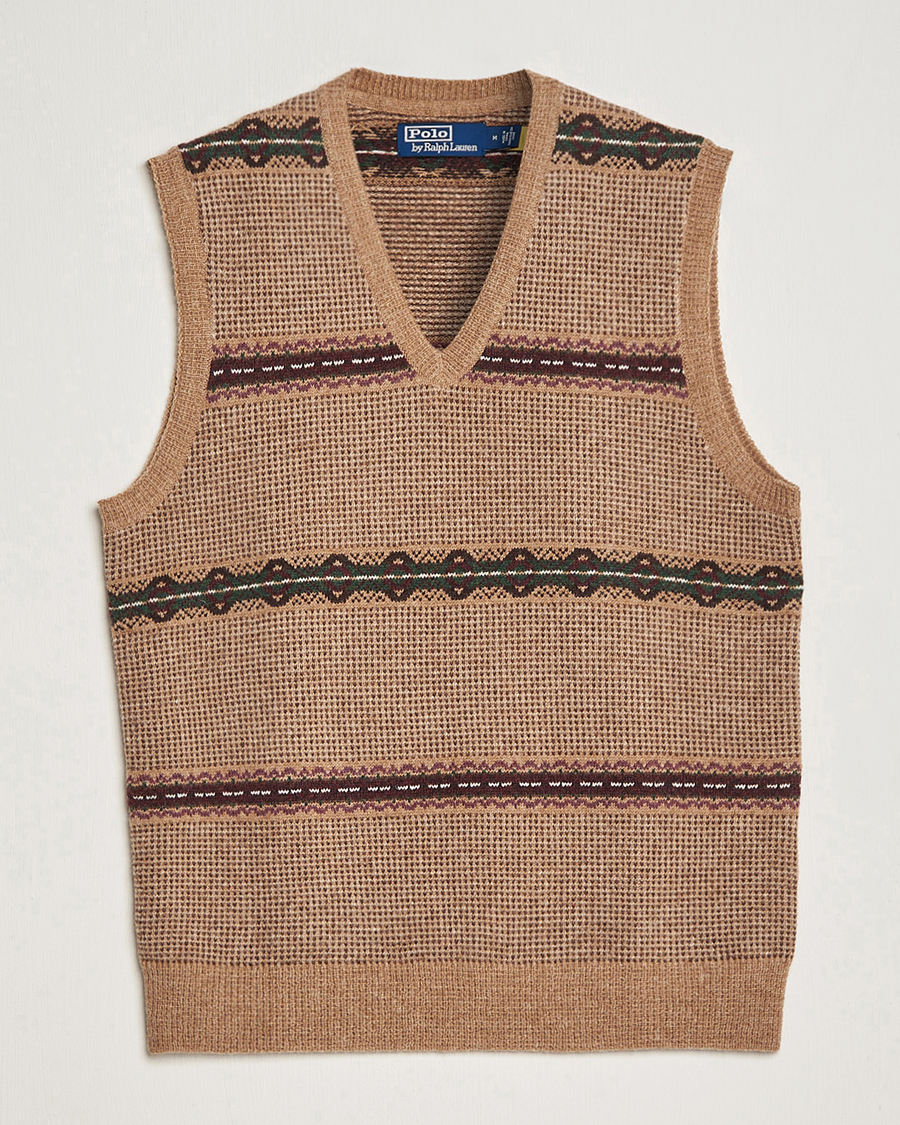 Mies | Puserot | Polo Ralph Lauren | Wool Fairisle Vest Camel