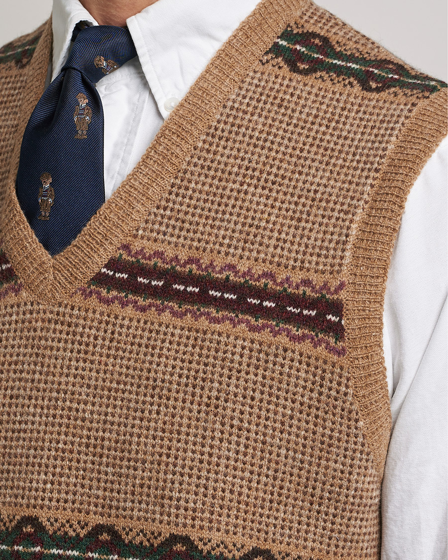 Mies | Puserot | Polo Ralph Lauren | Wool Fairisle Vest Camel