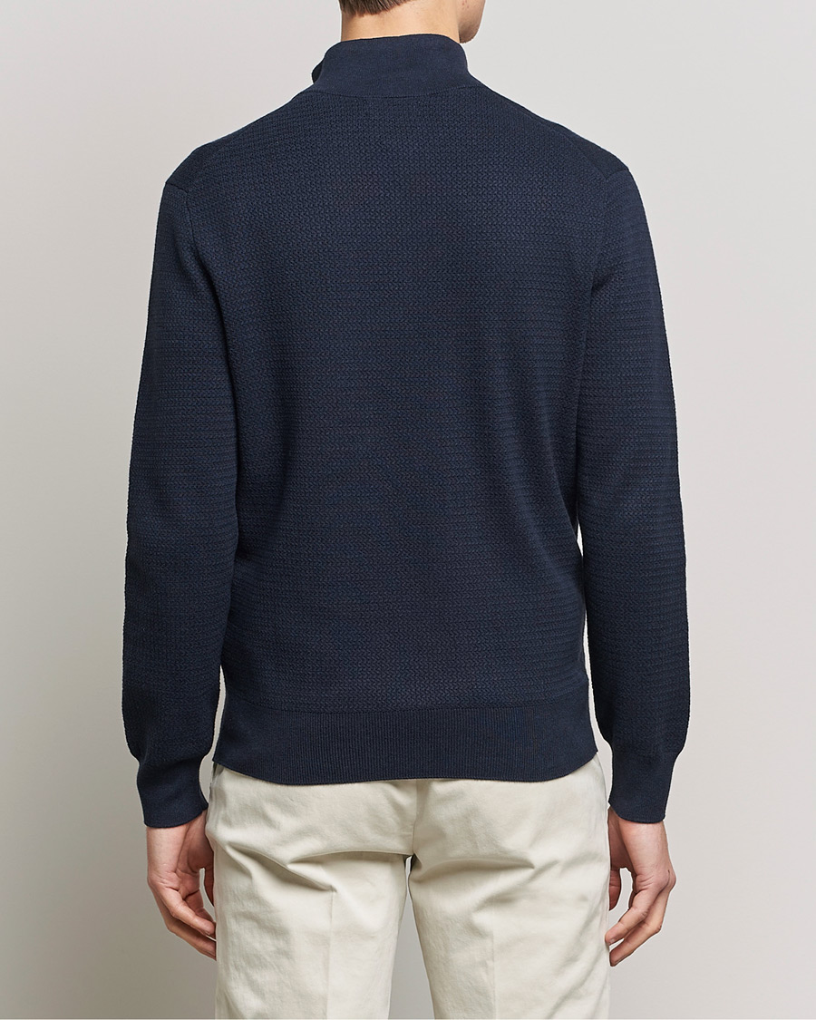Mies | Puserot | Polo Ralph Lauren | Textured Half Zip Navy Heather