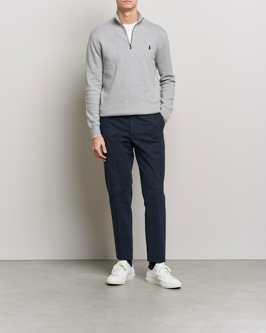 Mies | Puserot | Polo Ralph Lauren | Textured Half Zip Andover Heather