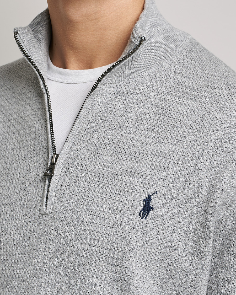 Mies | Puserot | Polo Ralph Lauren | Textured Half Zip Andover Heather