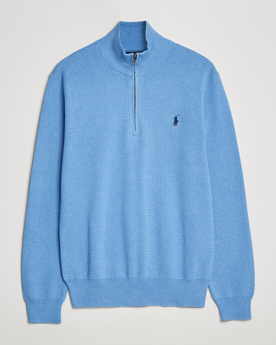 Mies | Puserot | Polo Ralph Lauren | Textured Half Zip Soft Royal Heather