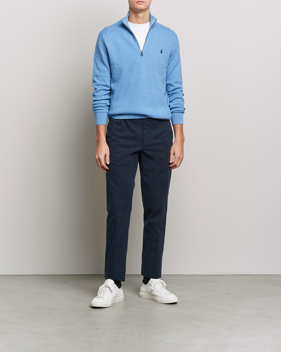 Mies | Puserot | Polo Ralph Lauren | Textured Half Zip Soft Royal Heather