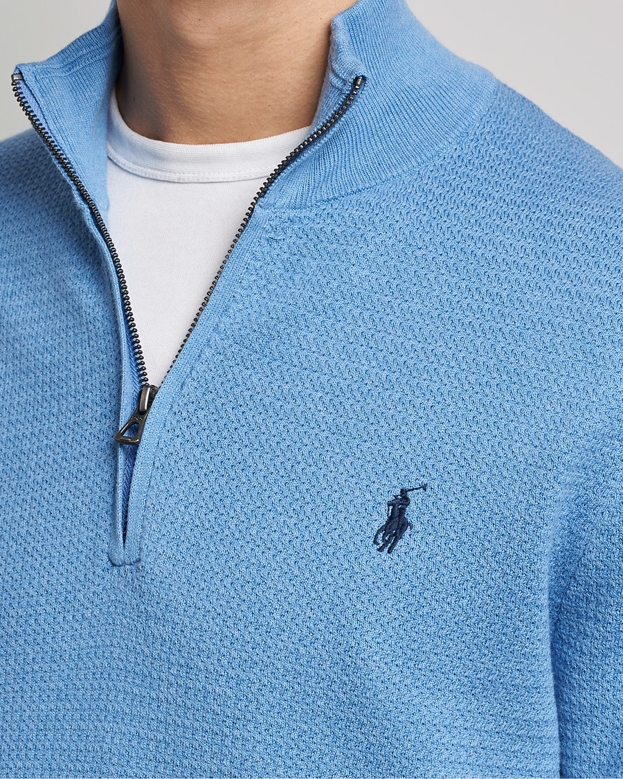 Mies | Puserot | Polo Ralph Lauren | Textured Half Zip Soft Royal Heather