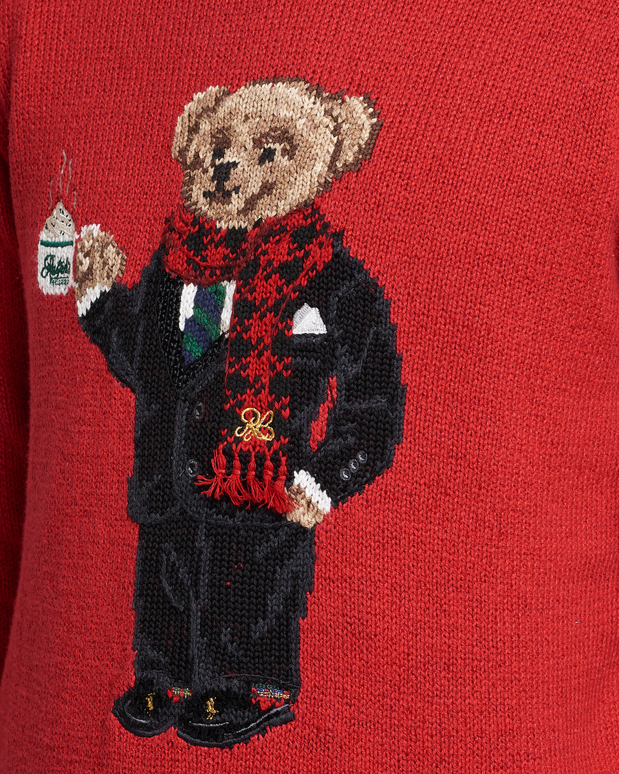 Mies | Puserot | Polo Ralph Lauren | Lunar New Year Bear Knitted Sweater Red