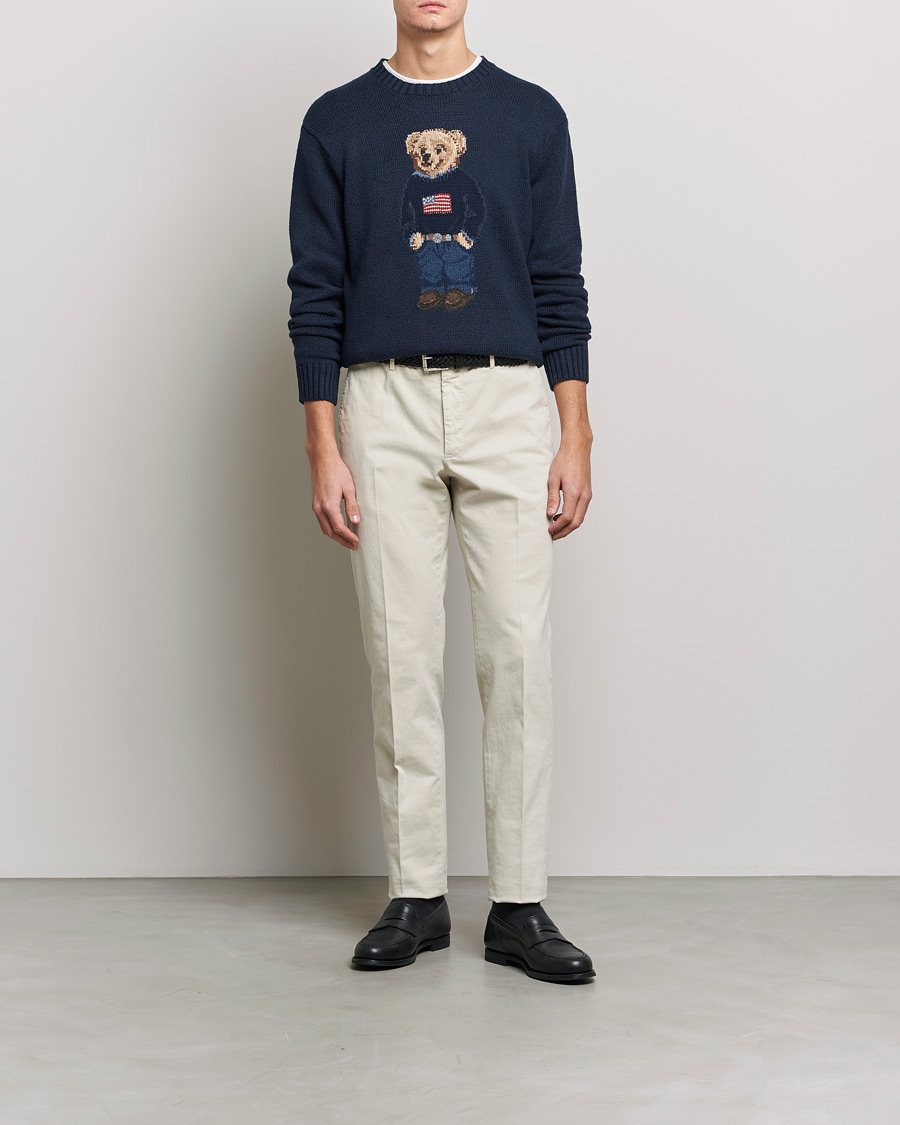 Mies | Puserot | Polo Ralph Lauren | Flag Bear Knitted Sweater Navy