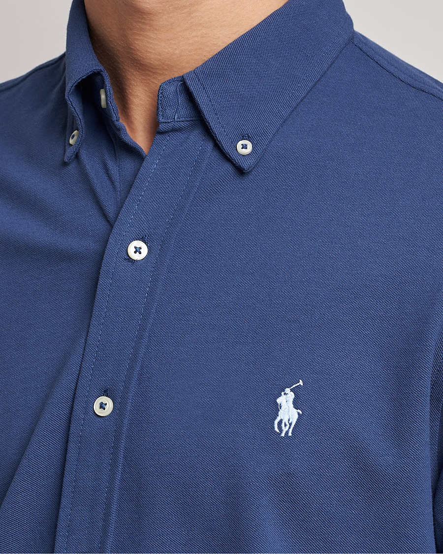 Mies | Kauluspaidat | Polo Ralph Lauren | Featherweight Mesh Shirt Light Navy