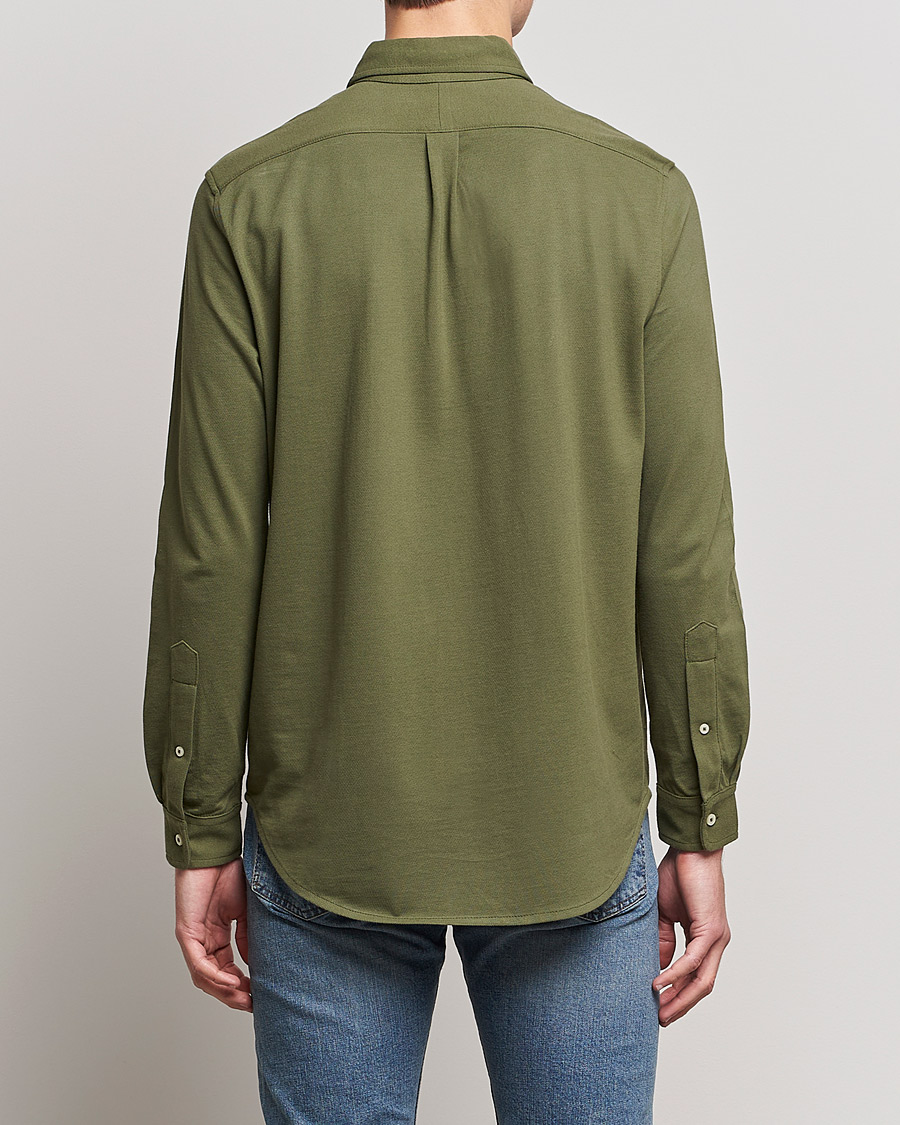 Mies | Kauluspaidat | Polo Ralph Lauren | Slim Fit Featherweight Mesh Shirt Dark Sage