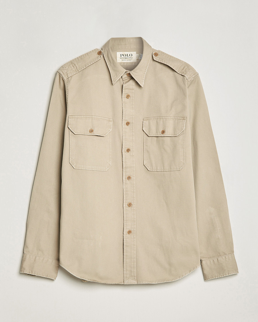 Mies | Kauluspaidat | Polo Ralph Lauren | Twill Safari Pocket Overshirt Khaki