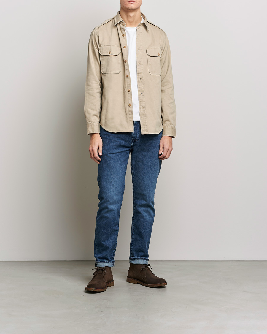 Mies | Kauluspaidat | Polo Ralph Lauren | Twill Safari Pocket Overshirt Khaki