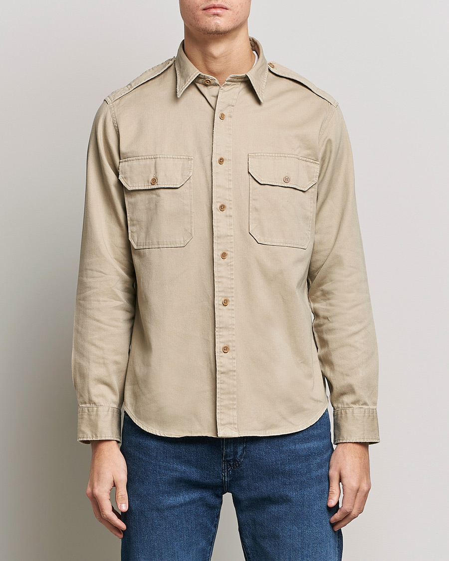 Mies | Kauluspaidat | Polo Ralph Lauren | Twill Safari Pocket Overshirt Khaki